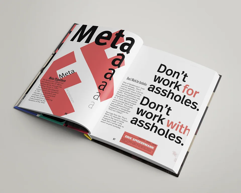 Design Insight spread on Erik Spiekermann and MetaDesign