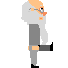 Merlin the wizard sprite, attack animation