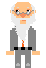 Merlin the wizard sprite, idle animation