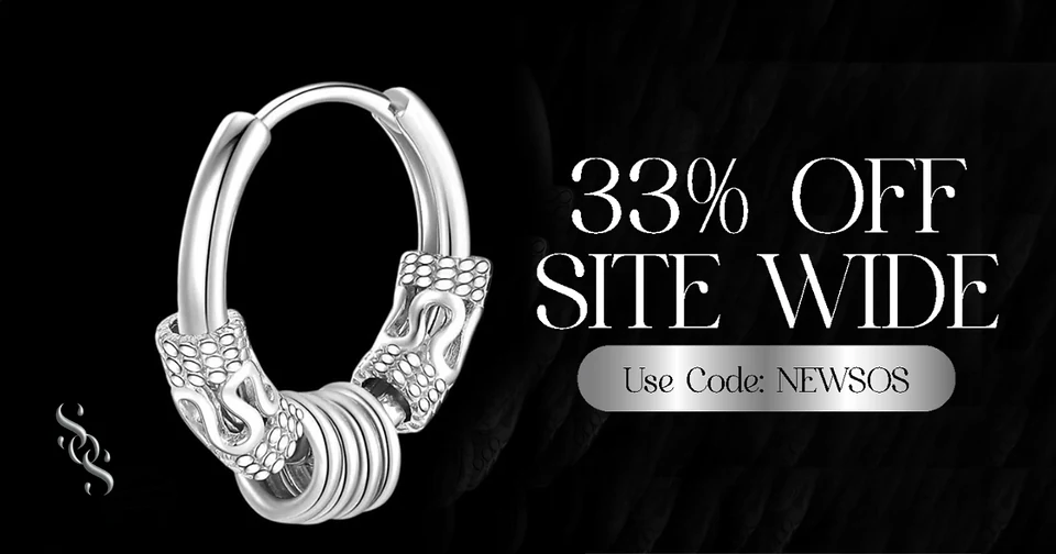 Sea of Stones post ad: 33% Off Site Wide with a hoop earring